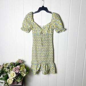 Storia Floral Smocked Dress